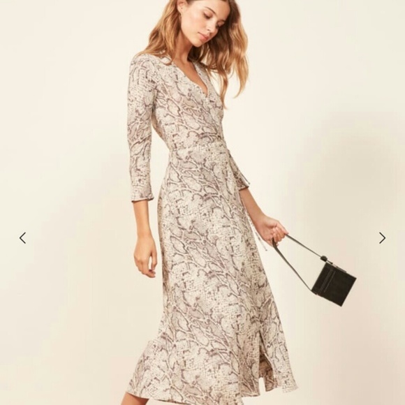 Reformation Jax Wrap Midi dress - Picture 2 of 3